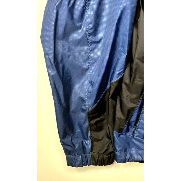 Columbia Mens Jacket Outdoor Hooded Windbreaker Full Zip Hiking Camp Blue Large - Picture 7 of 16